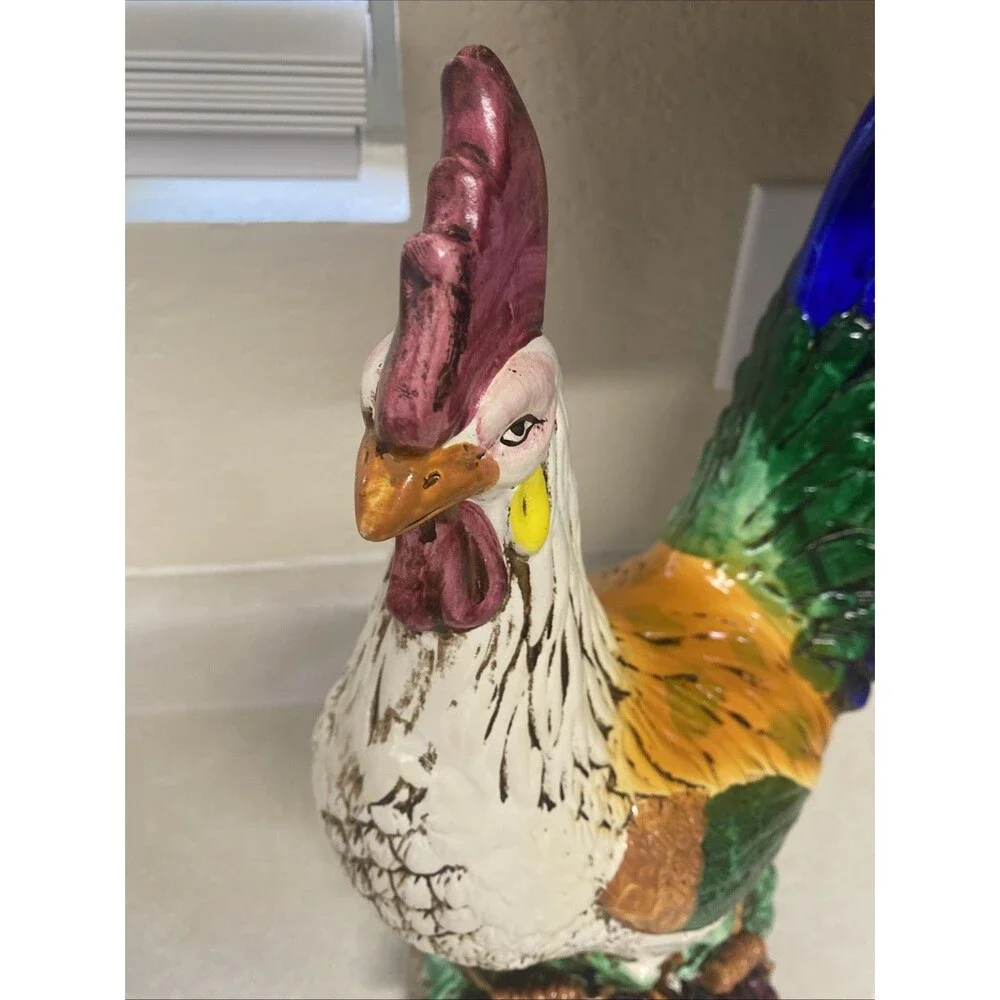 Beautiful Three Hands Corp Large Ceramic Rooster